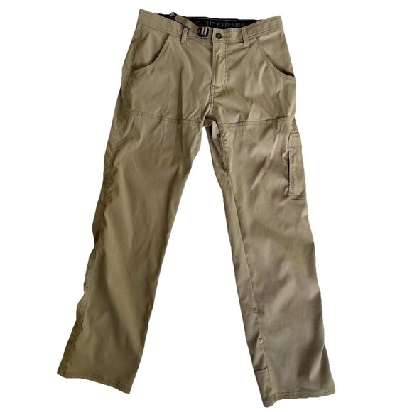 prAna Other - Prana Breathe Pants Men's Size 32 X 32 Tan Cargo Belted Stretch Nylon Hiking